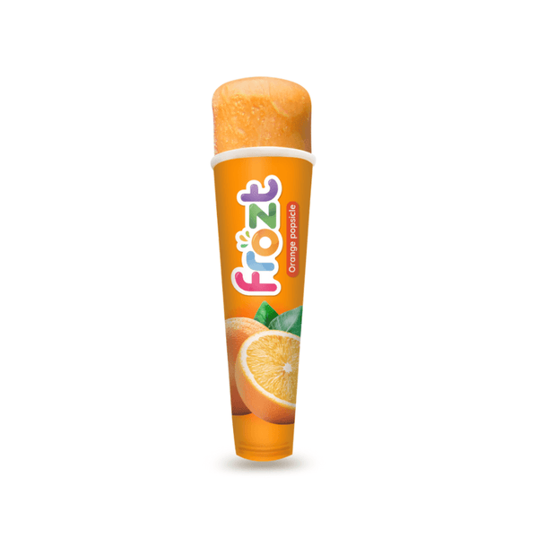 Orange Frozt - Frozt | Popsicles for Everyone. Healthy ice fruit popsicles (ice cream alternatives) : gluten-free, halal, dairy-free, and vegan-friendly options available.