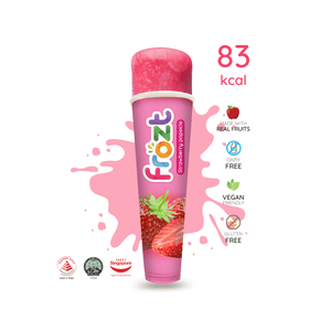 Strawberry Frozt - Frozt | Popsicles for Everyone. Healthy ice fruit popsicles (ice cream alternatives) : gluten-free, halal, dairy-free, and vegan-friendly options available.