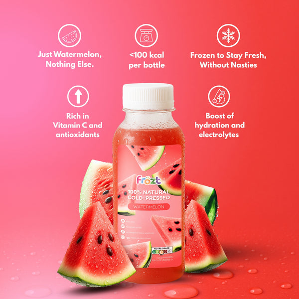 Frozt Cold-Pressed juice Bundle (Frozen) - 4 Watermelon, 4 Pineapple