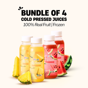 Frozt Cold-Pressed Juice Bundle (Frozen) – 2 Watermelon, 2 Pineapple