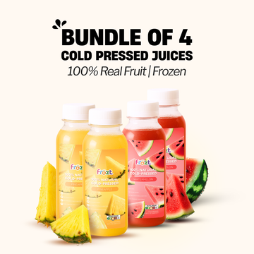 Frozt Cold-Pressed Juice Bundle (Frozen) – 2 Watermelon, 2 Pineapple
