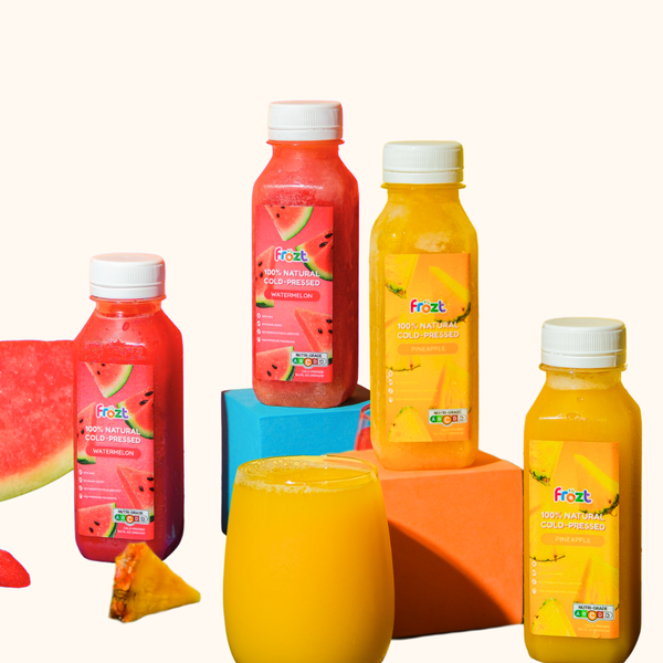 Frozt Cold-Pressed Juice Bundle (Frozen) – 2 Watermelon, 2 Pineapple