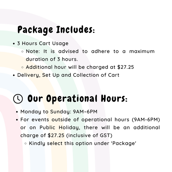Frozt Rainbow Cart l Parties & Events