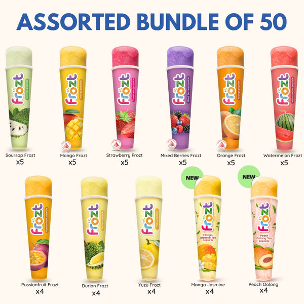 Assorted Bundle of 50 (Popsicles)