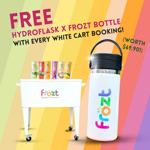 Frozt White Cart + HydroFlask x Frozt Bottle l Parties & Events